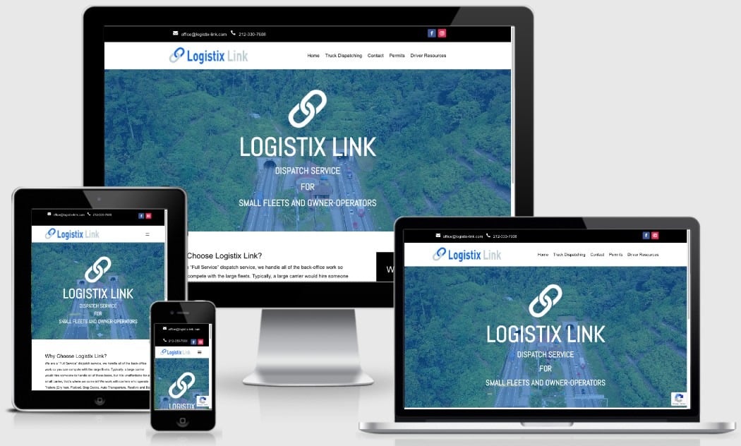 Logistix Link - dispatch service created by NYC web development service