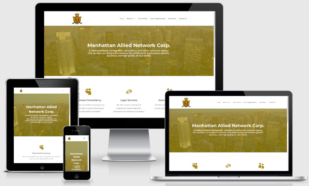 Manhattan Allied - website created by NY Website Designer